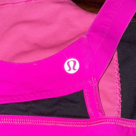 Lululemon Pink Sports Bra sz 10 - Picture 4 of 5